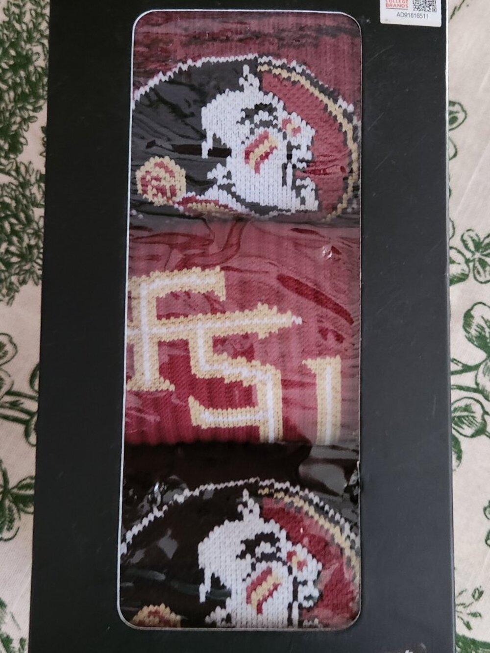Florida State 3 Pack Premium Knit Crew Socks Size M/L New